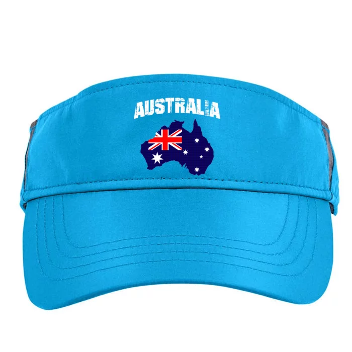 Australia Flag Gift Adult Drive Performance Visor