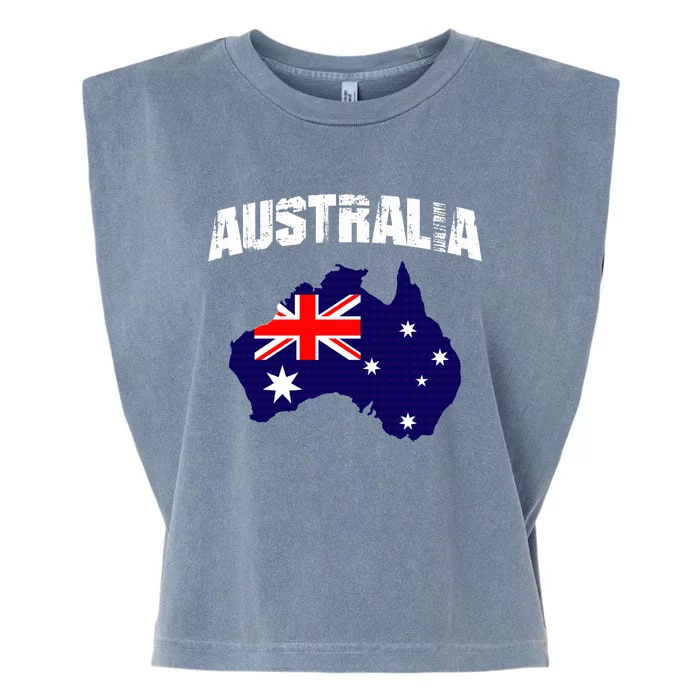 Australia Flag Gift Garment-Dyed Women's Muscle Tee