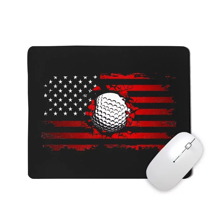 American Flag Golf Mousepad