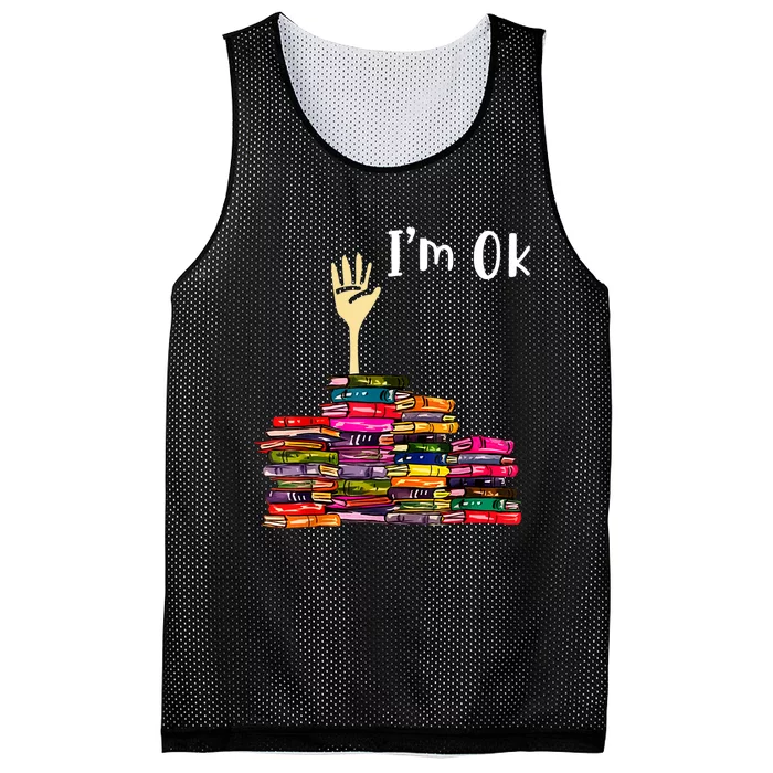 A Funny Gift For Reading Books Librarian Readers Nerd Mesh Reversible Basketball Jersey Tank