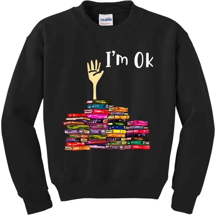 A Funny Gift For Reading Books Librarian Readers Nerd Kids Sweatshirt