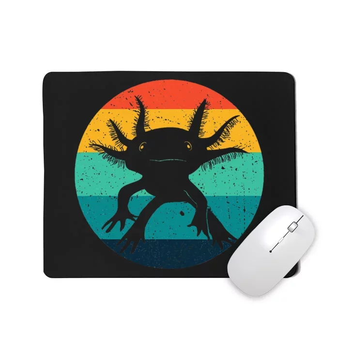 Axolotl Funny Gift Mom Dad Retro Design Mousepad