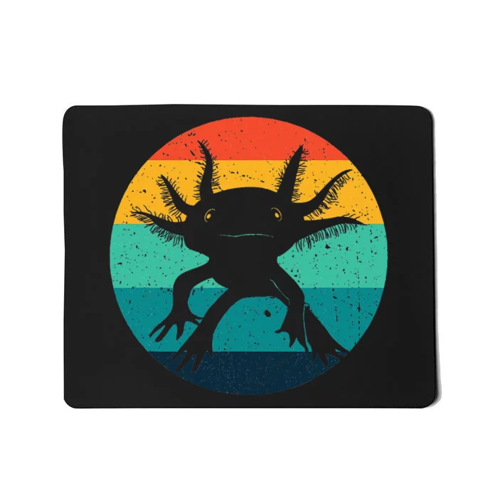 Axolotl Funny Gift Mom Dad Retro Design Mousepad