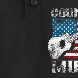 American Flag Guitar Player Funny Country Music Lover Dry Zone Grid Performance Polo