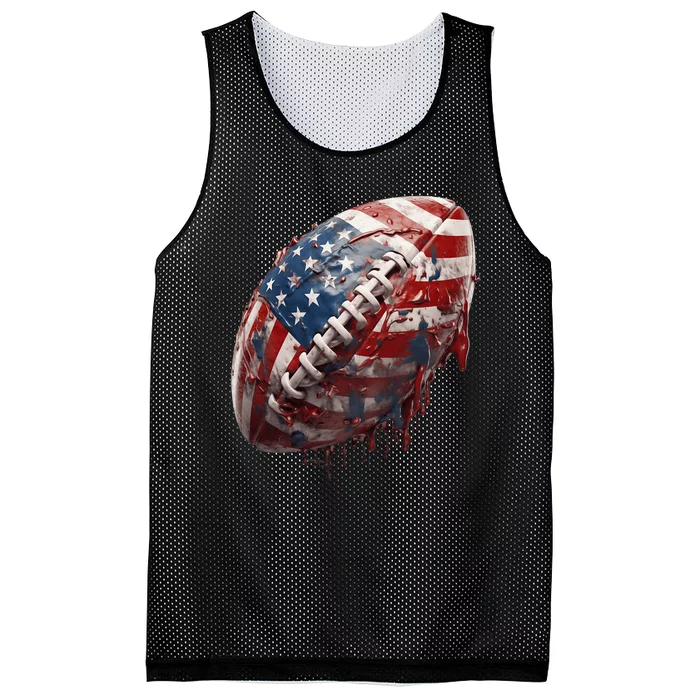 American Football Gifts Usa Flag American Football Us Flag Mesh Reversible Basketball Jersey Tank