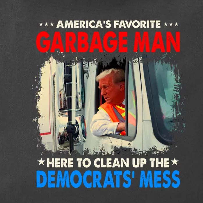 Americas Favorite Garbage Man Here To Clean Up The Democrats Mess Trump 2024 Zip Tote Bag