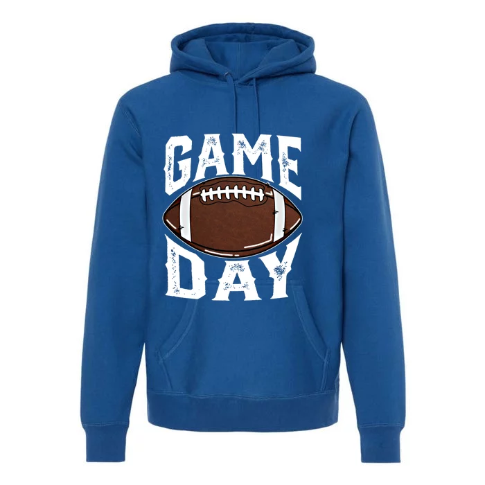 American Football Game Day Football Lovers Mom Funny Gift Premium Hoodie