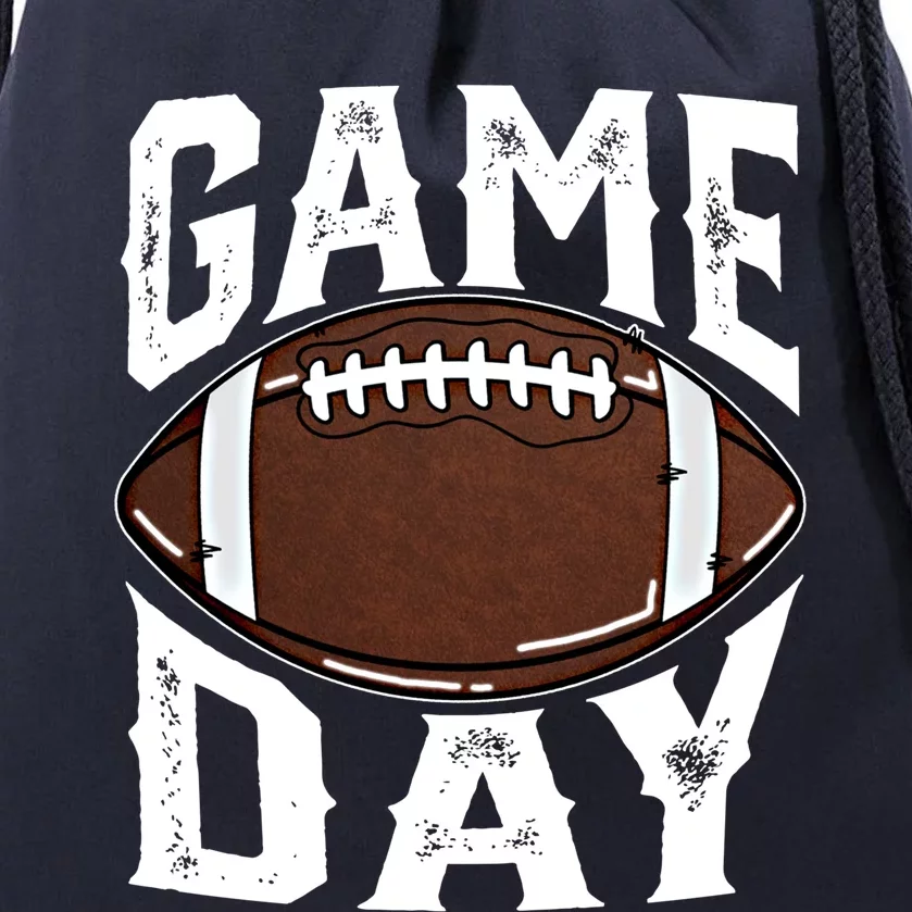 American Football Game Day Football Lovers Mom Funny Gift Drawstring Bag