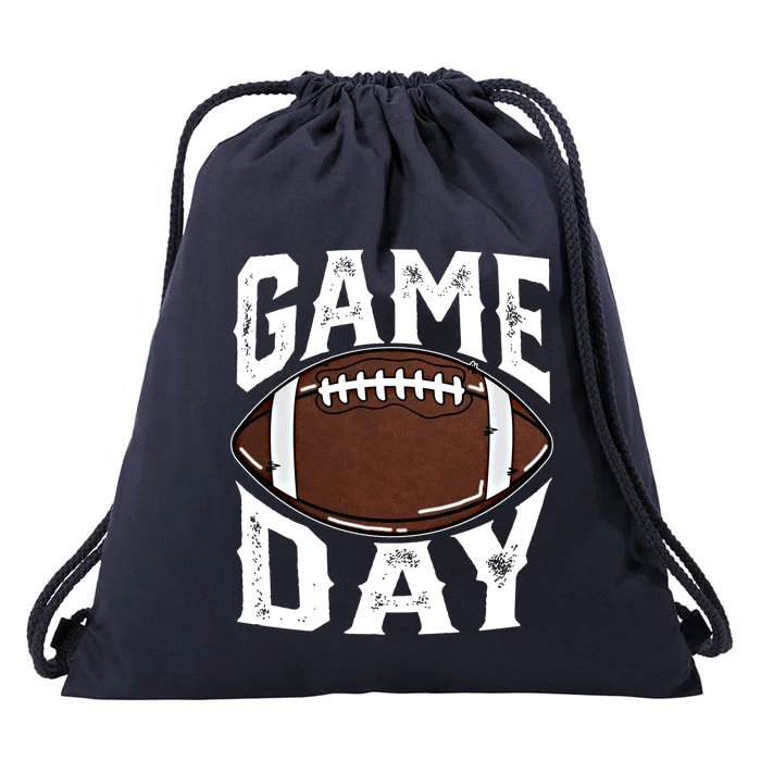 American Football Game Day Football Lovers Mom Funny Gift Drawstring Bag