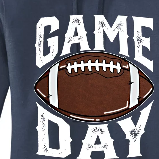 American Football Game Day Football Lovers Mom Funny Gift Women's Pullover Hoodie