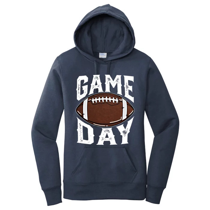 American Football Game Day Football Lovers Mom Funny Gift Women's Pullover Hoodie