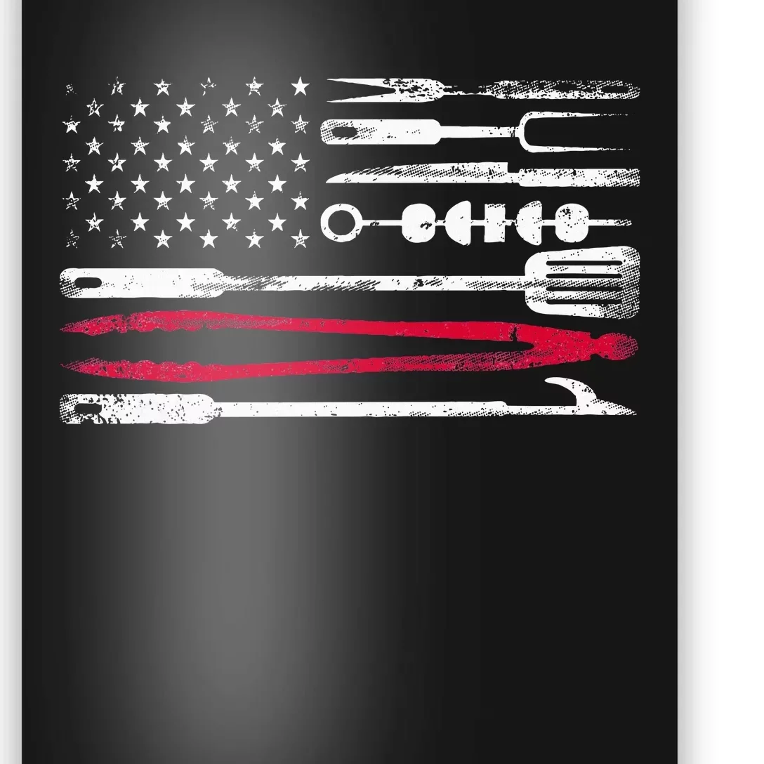 American Flag Grilling Tools Bbq Grill Barbecue Tool Poster