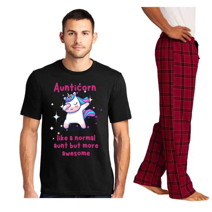 Aunticorn Funny Gift Pajama Set