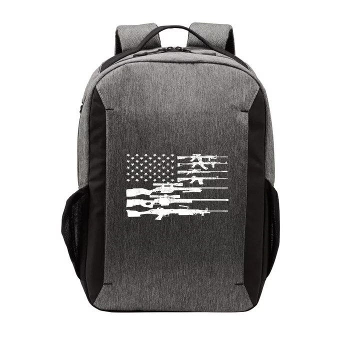 American Flag Gun Patriot Vector Backpack