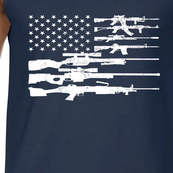 American Flag Gun Patriot Comfort Colors® Tank Top