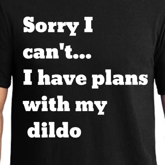 A Funny Gift Sorry I Can't I Have Plans With My Dildo Pajama Set