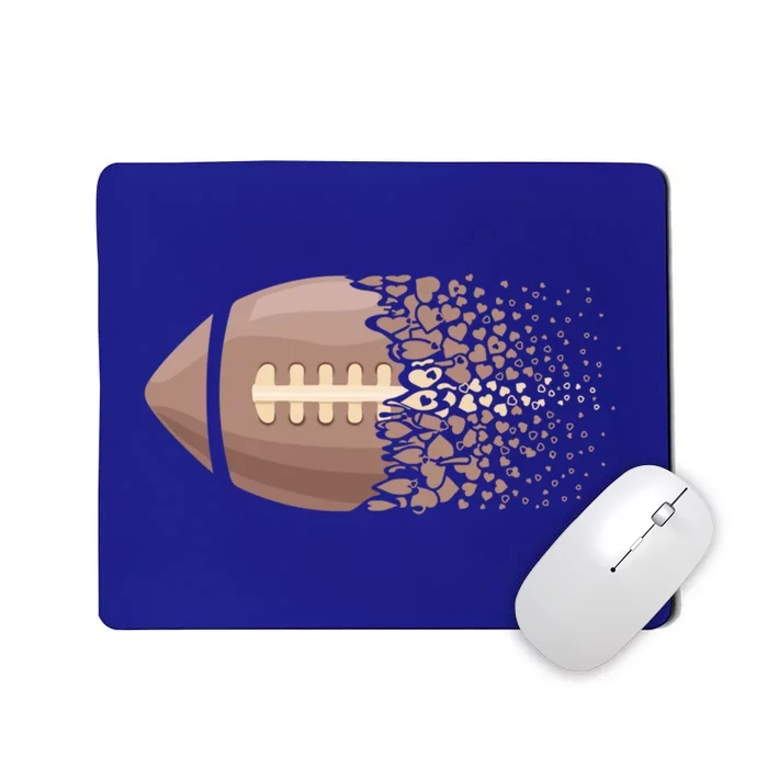 American Football Graphic American Football Heart Cute Gift Mousepad