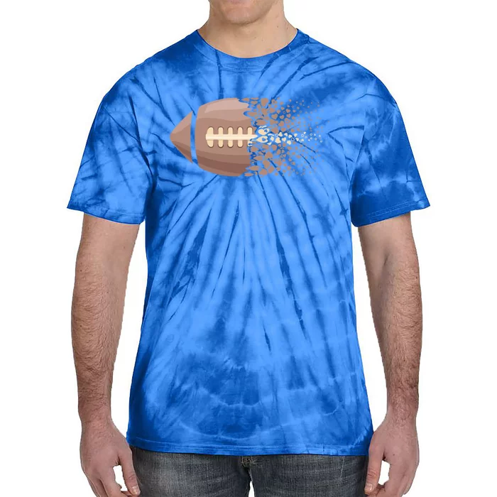 American Football Graphic American Football Heart Cute Gift Tie-Dye T-Shirt