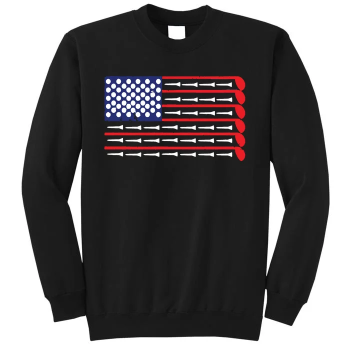 American Flag Golf Tall Sweatshirt