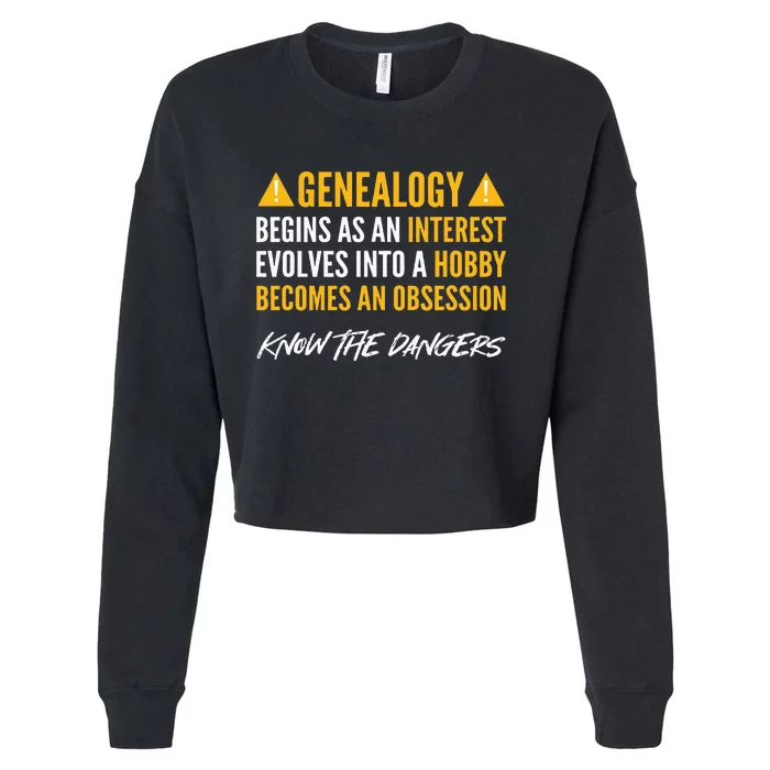 Ancestry. For Genealogists. Genealogy Cropped Pullover Crew