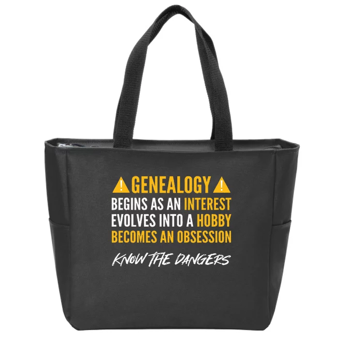 Ancestry. For Genealogists. Genealogy Zip Tote Bag