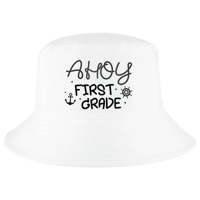 Ahoy First Grade Teacher Cool Comfort Performance Bucket Hat