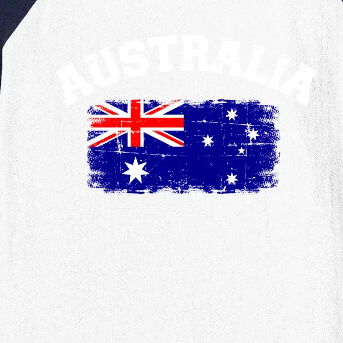 Australia Flag Gift Baseball Sleeve Shirt