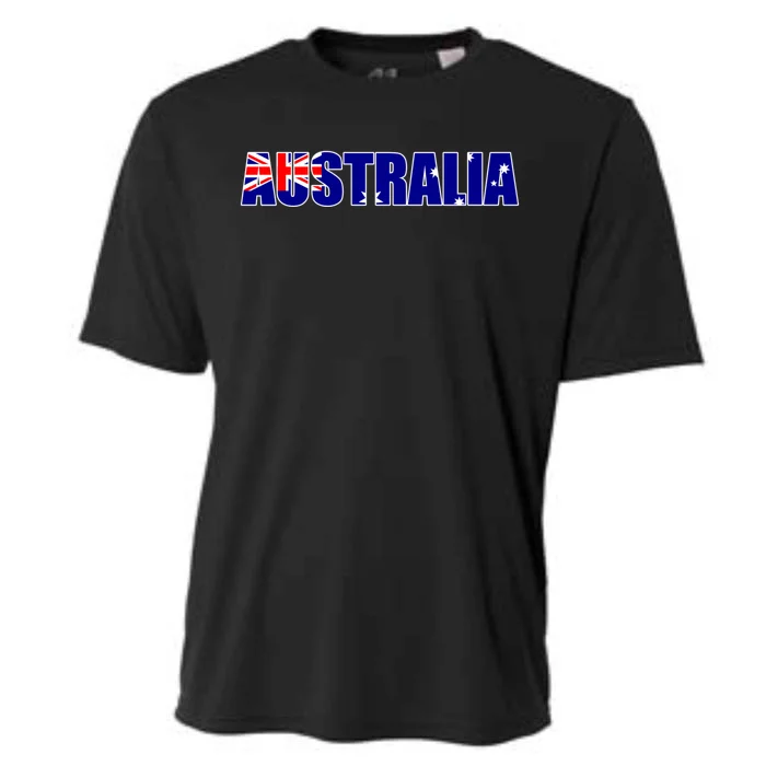 Australia Flag Gift Cooling Performance Crew T-Shirt