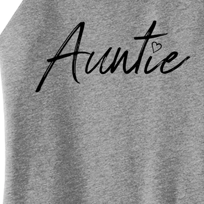 Auntie Funny Gift Auntie Gift Black Small Women’s Perfect Tri Rocker Tank