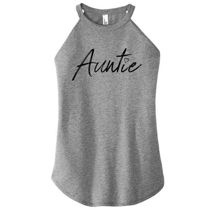 Auntie Funny Gift Auntie Gift Black Small Women’s Perfect Tri Rocker Tank