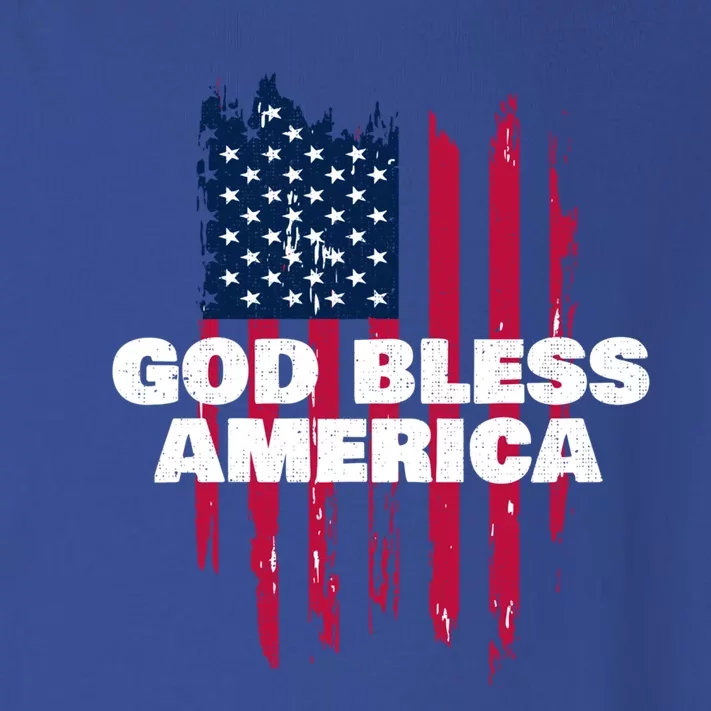 American Flag God Bless America Patriotic Gift Toddler Long Sleeve Shirt