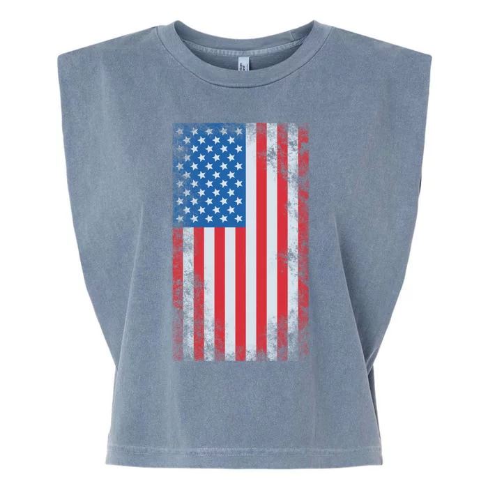 American Flag Gift Garment-Dyed Women's Muscle Tee