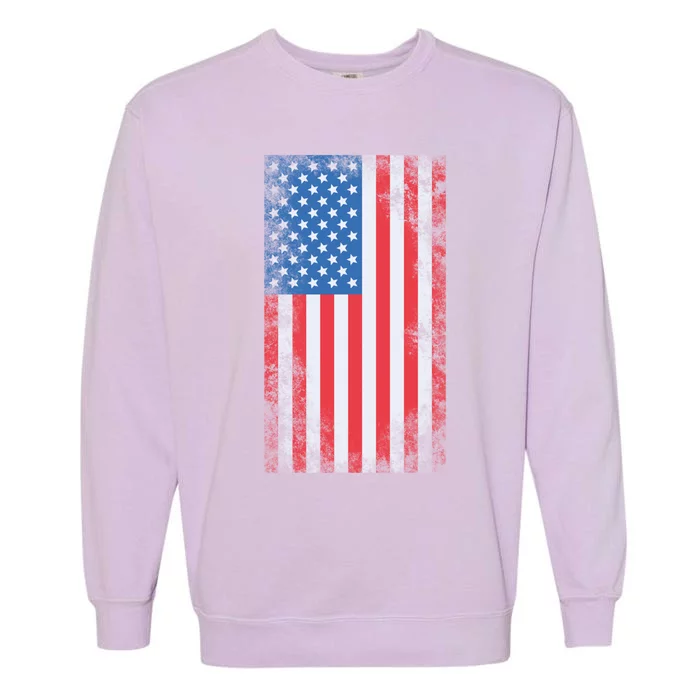 American Flag Gift Garment-Dyed Sweatshirt