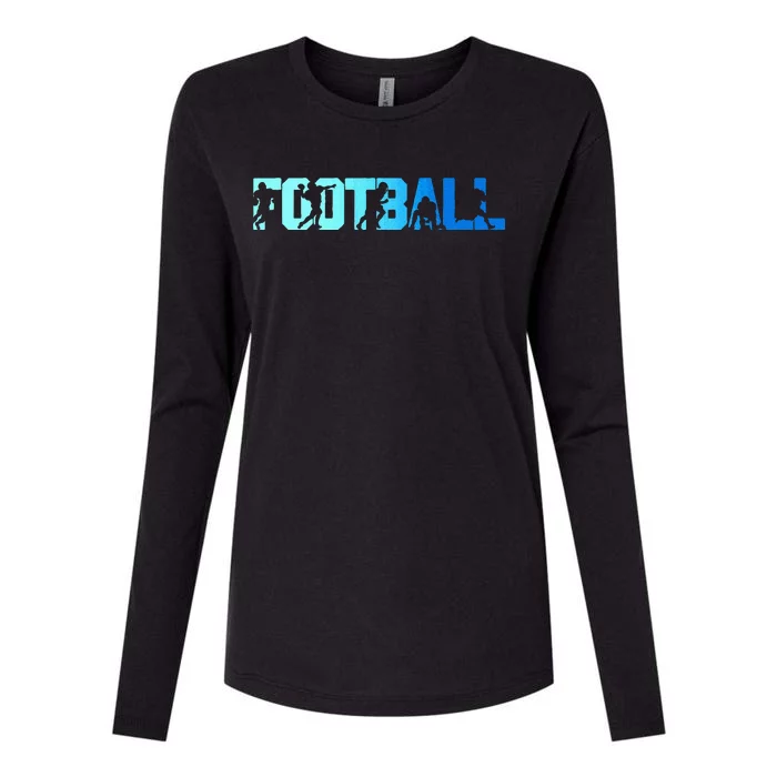 American Football Game Day Womens Cotton Relaxed Long Sleeve T-Shirt