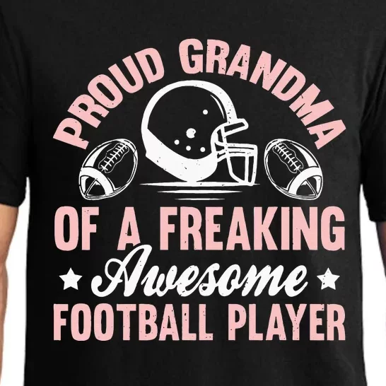 American Football Grandma Grandmother Grandmom Theme Quote Pajama Set