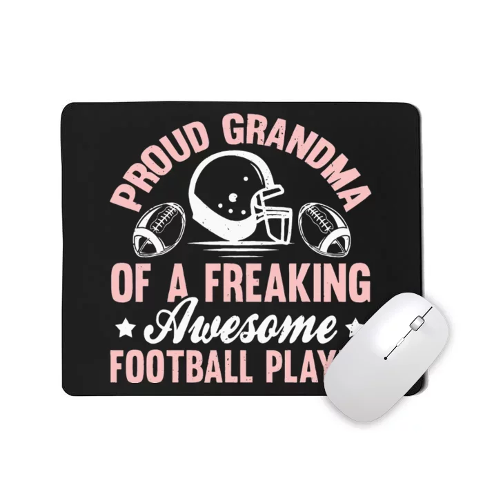 American Football Grandma Grandmother Grandmom Theme Quote Mousepad