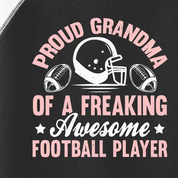 American Football Grandma Grandmother Grandmom Theme Quote Toddler Fine Jersey T-Shirt