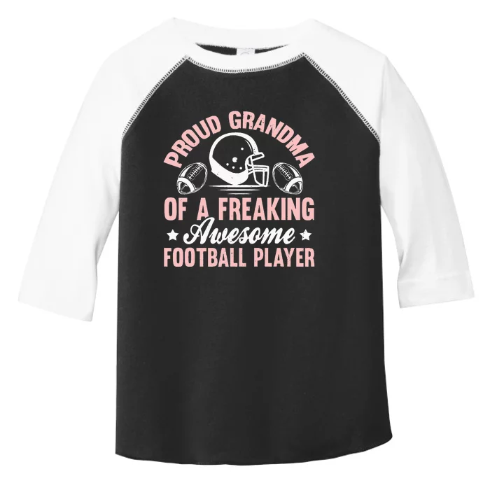 American Football Grandma Grandmother Grandmom Theme Quote Toddler Fine Jersey T-Shirt