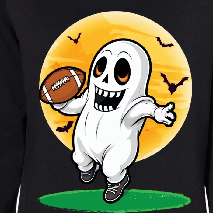 American Football Ghost Halloween Football Player Gift Womens California Wash Sweatshirt