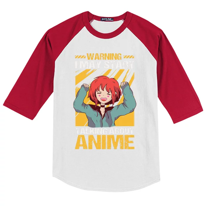 Anime Funny Gift Manga Japan Mans Kawaii Baka Kids Colorblock Raglan Jersey