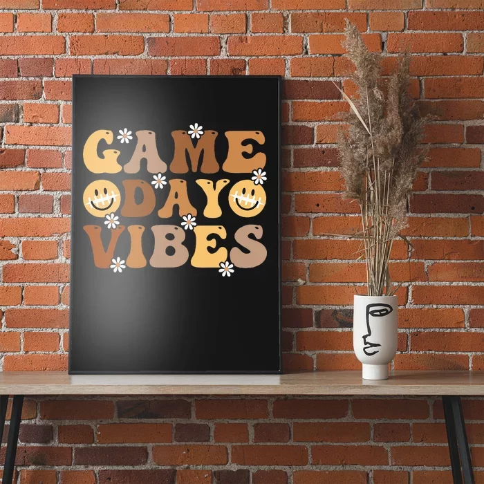 American Football Game Day Vibes Sport Women Girl Poster