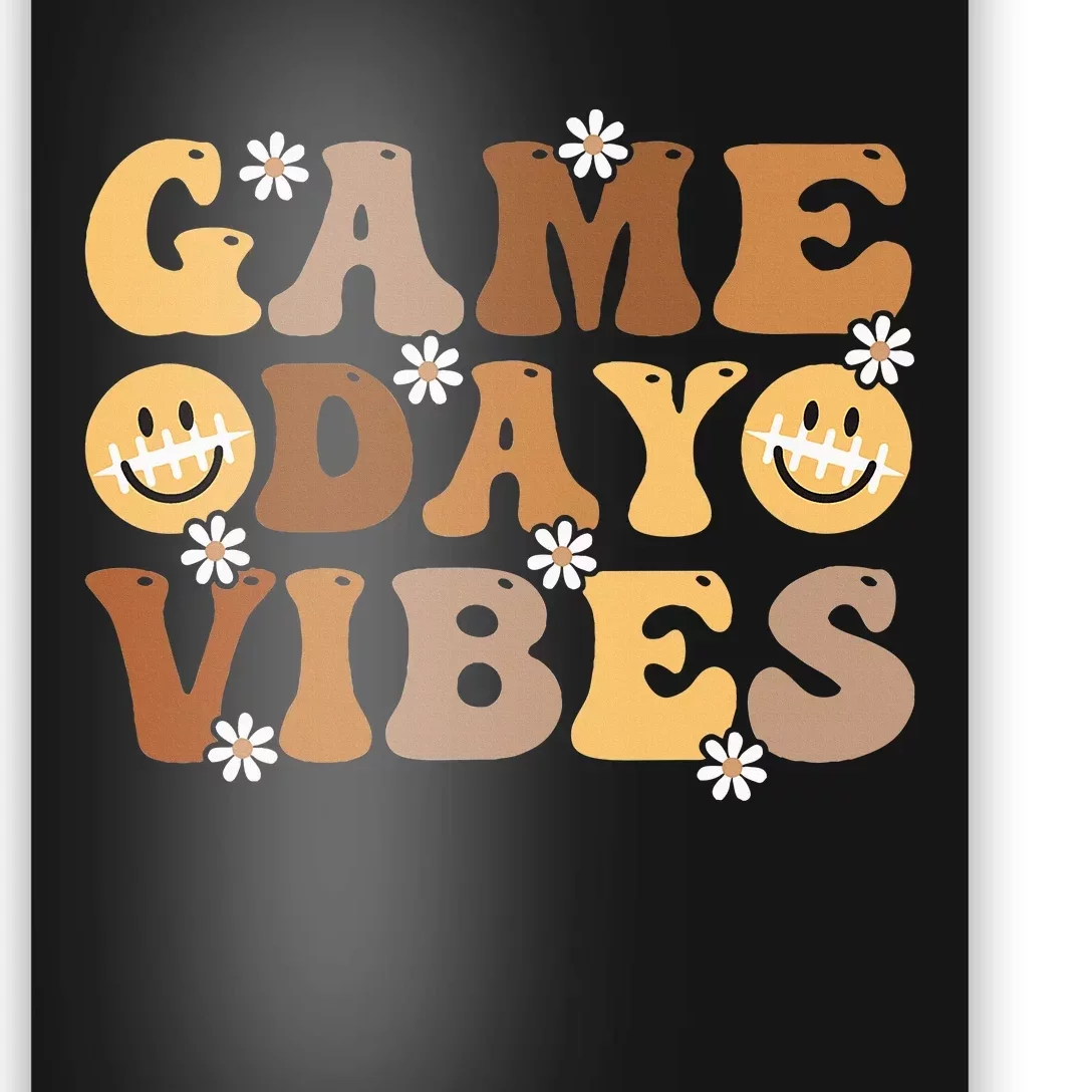 American Football Game Day Vibes Sport Women Girl Poster