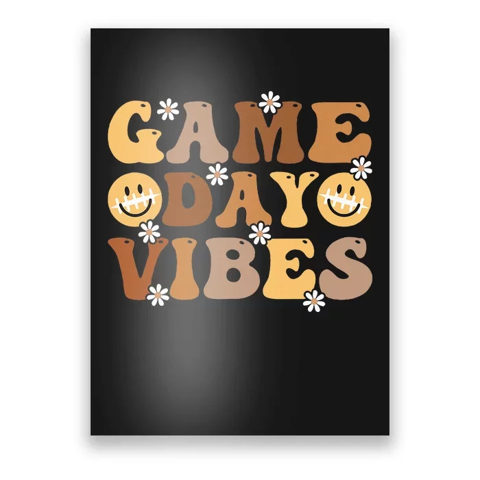 American Football Game Day Vibes Sport Women Girl Poster