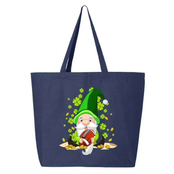 American Football Gnome Lucky Shamrock St Patrick's Day 25L Jumbo Tote