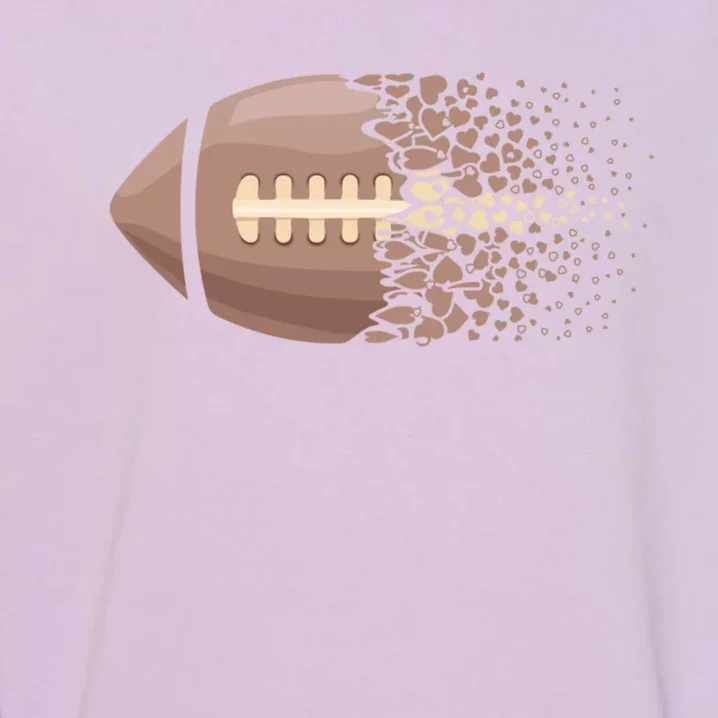 American Football Graphic American Football Heart Gift Garment-Dyed Sweatshirt