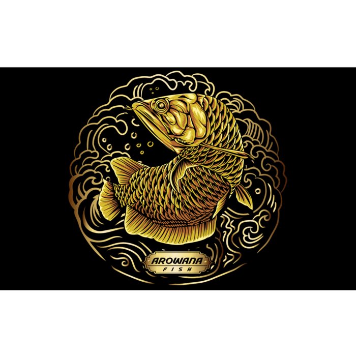 Arowana Fish Gold Bumper Sticker