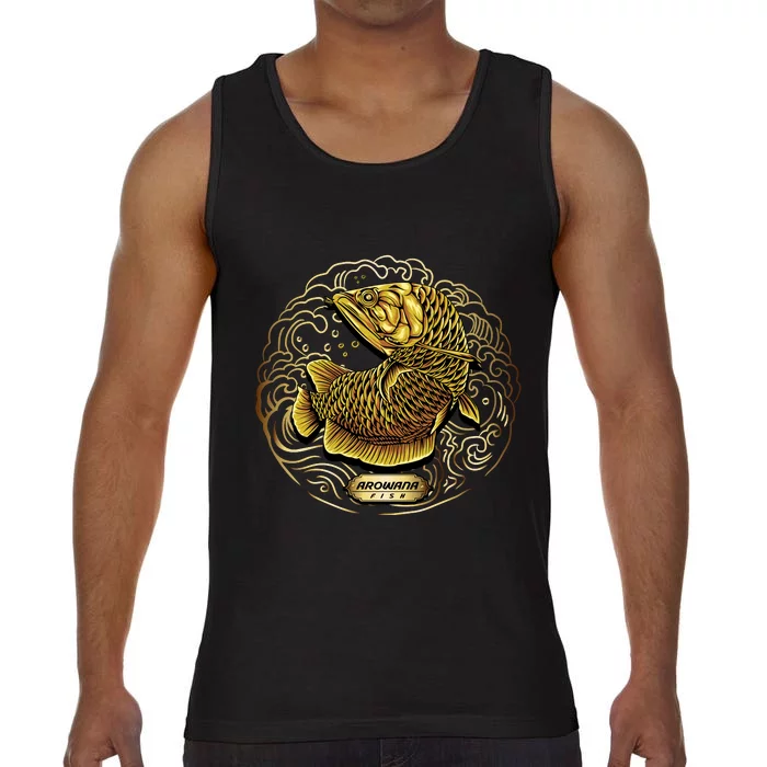 Arowana Fish Gold Comfort Colors® Tank Top