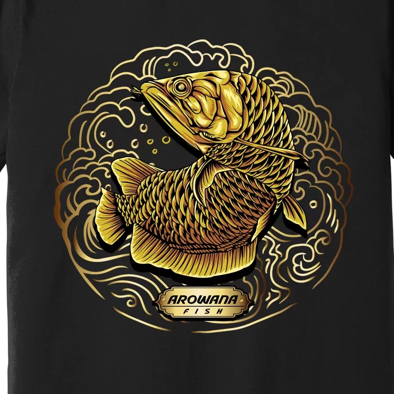 Arowana Fish Gold Premium T-Shirt