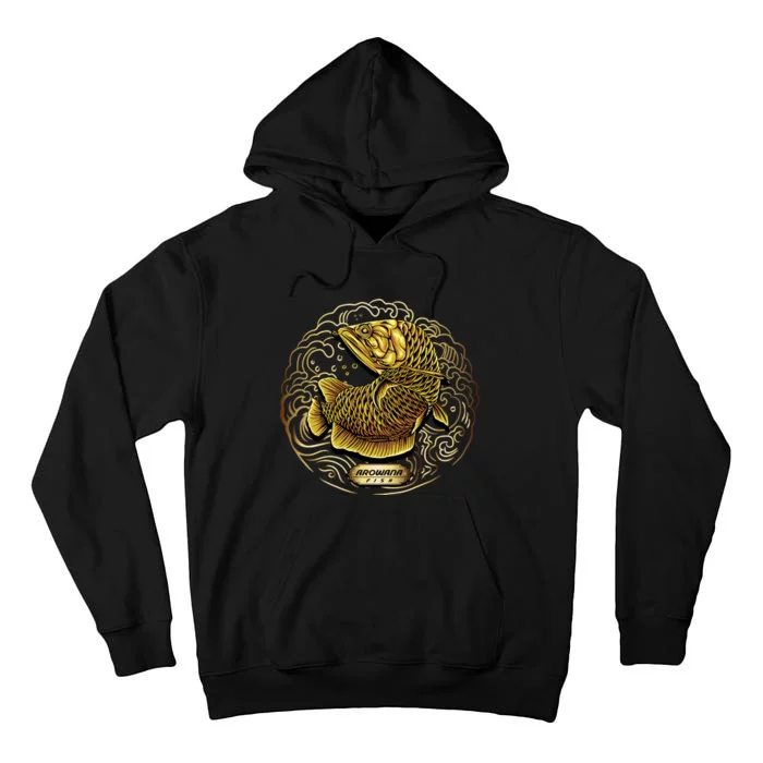 Arowana Fish Gold Tall Hoodie