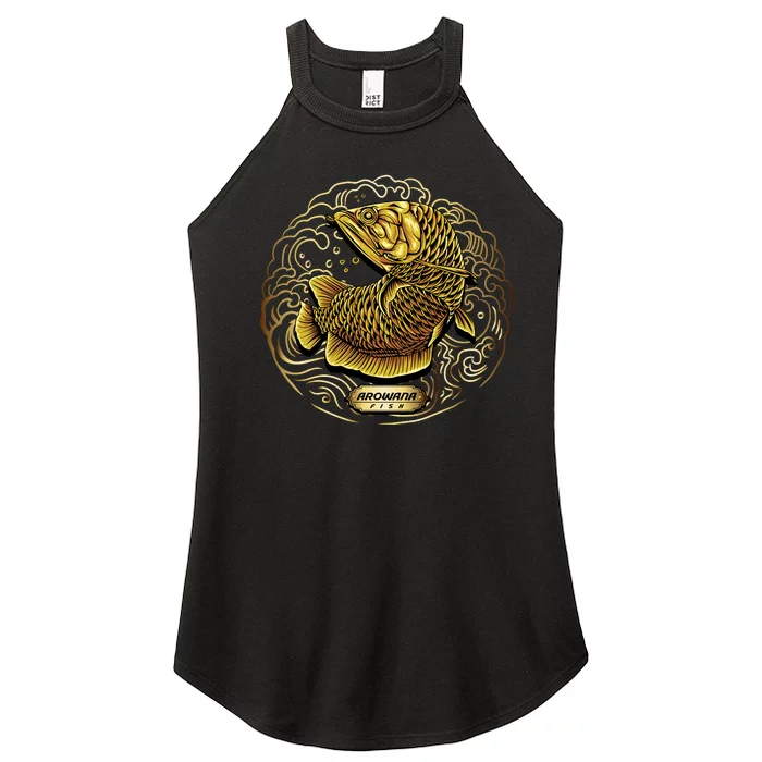 Arowana Fish Gold Women’s Perfect Tri Rocker Tank